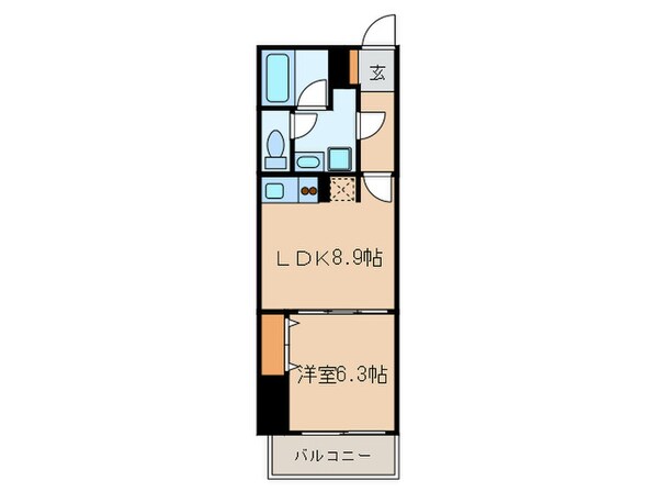 SS.FLAT神楽坂southの物件間取画像